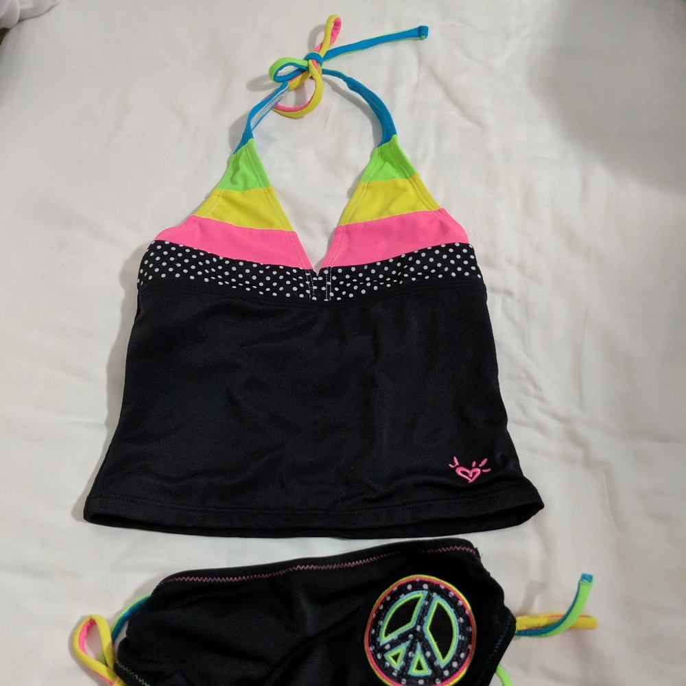 ☮️Justice swimsuit girls size 6 tankini